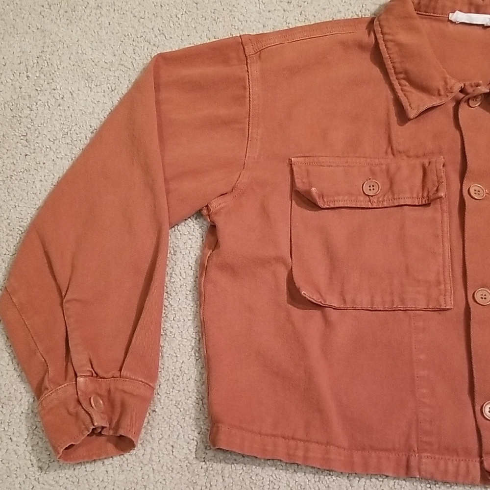 Lacausa Rust Orange Button-Up Jacket - Picture 2 of 5